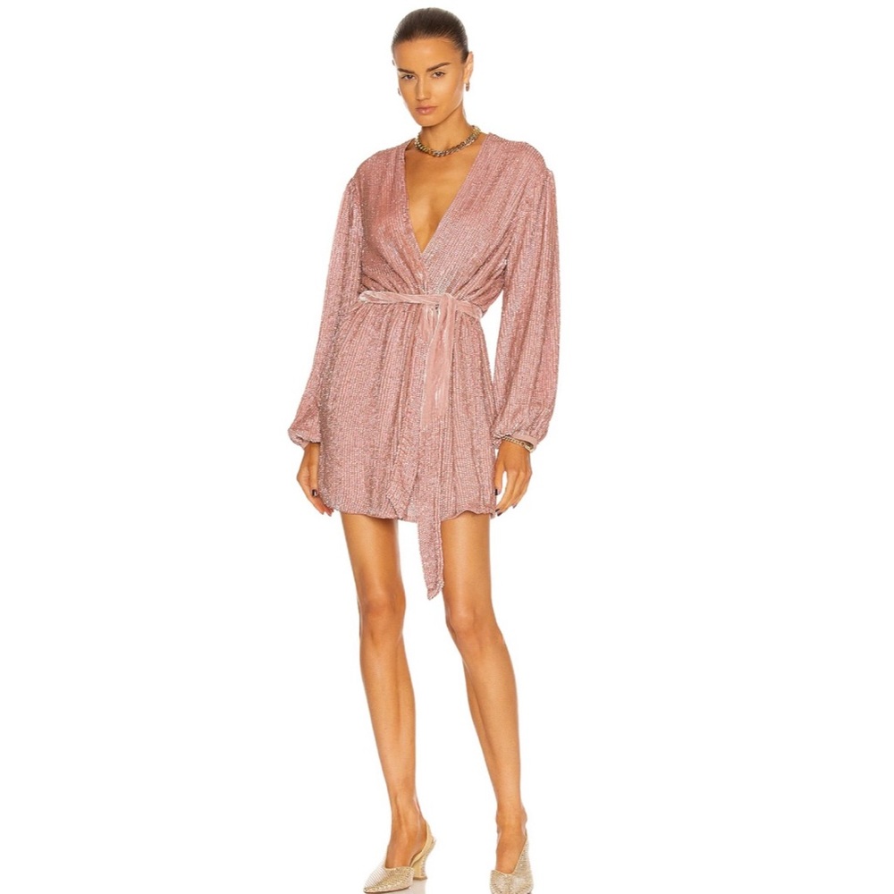 Retrofete Gabrielle Dress in Dusty Rose